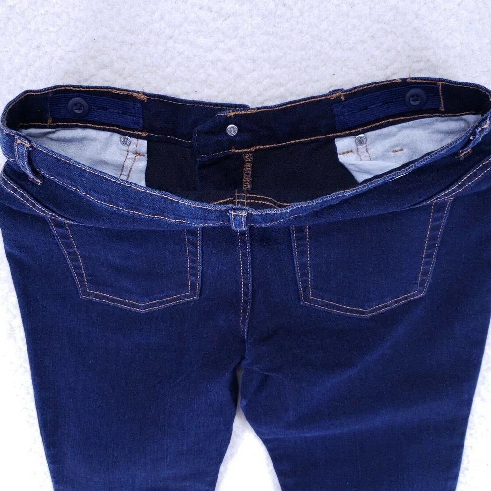 The Children's Place Jeans Girls Size 14 Dark Blue Stretch Super Skinny Denim